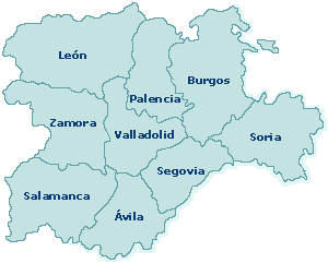 Mapa Castilla León