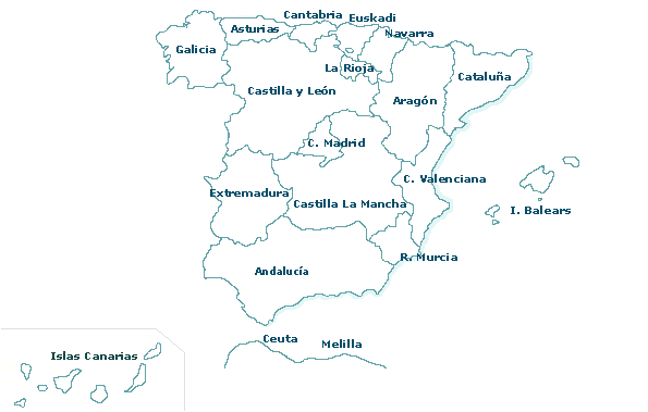 Mapa Colegios España